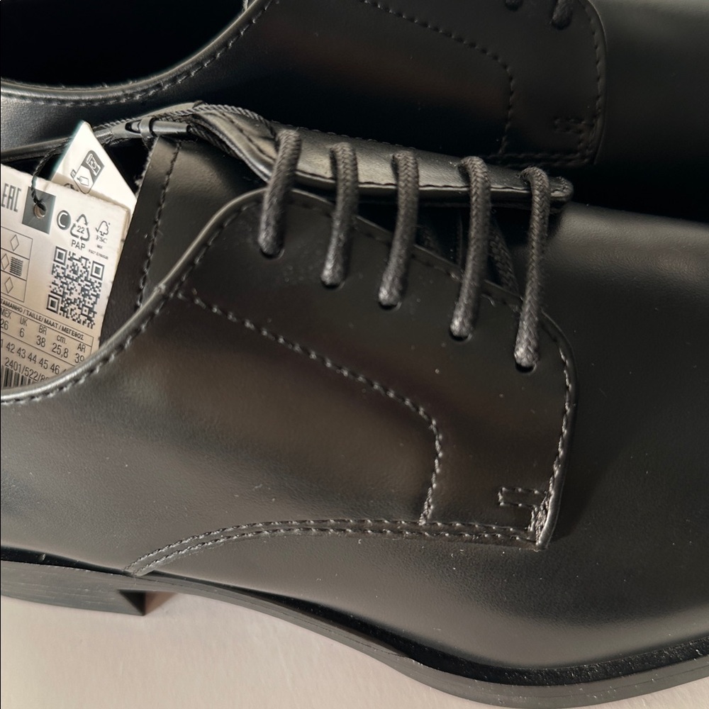 Zara Classic Black Men's Dress Elegant Shoes - Picture 14 of 17